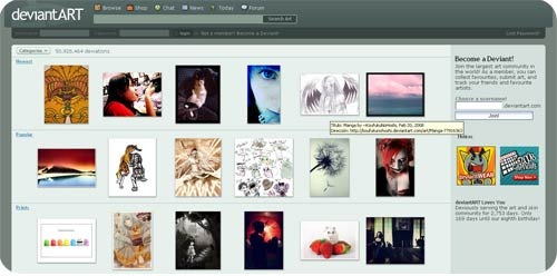 Diseño grafico al extremo: deviantart : Super Paginas
